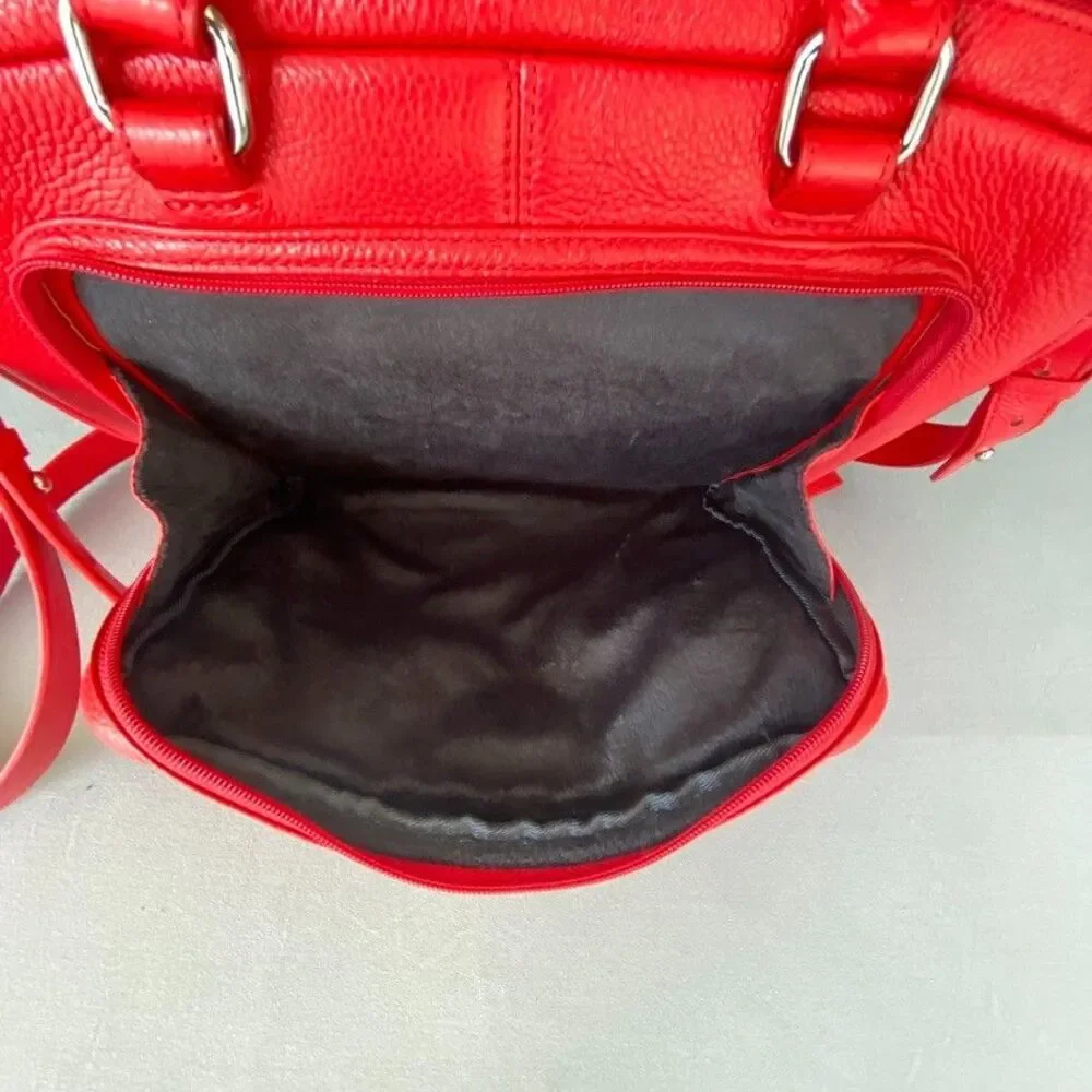 NWT BODHI Tech Collection Red Leather Laptop Tote MacBook iPad Bag 13